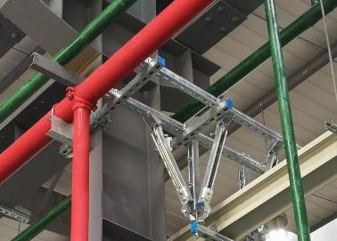 贵池该抗震支架的整体式支吊架结构协调性好